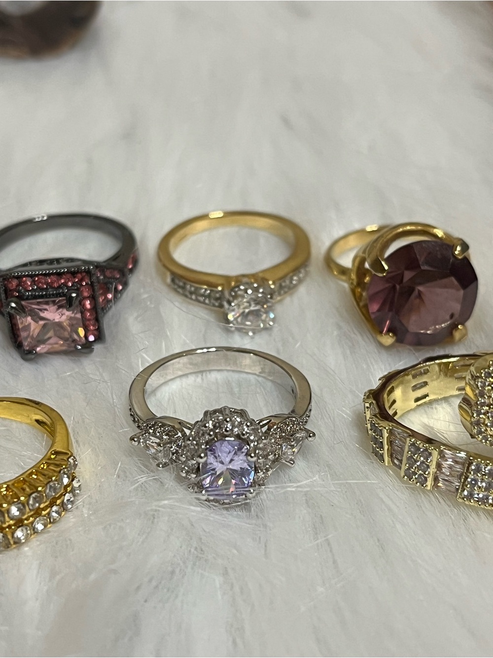 17 Sparkling Rings Lot - Picture 6 of 14